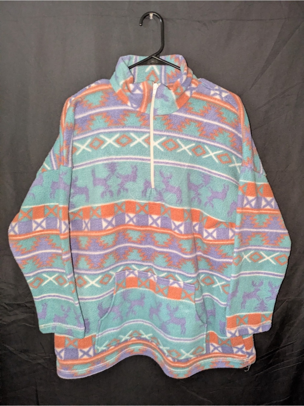 Vintage Backroad Blues Fleece Pullover